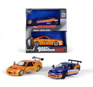 JAD34254 - Set de 2 véhicules du Film Fast & Furious – NISSAN Silvia 515 et TOYOTA supra