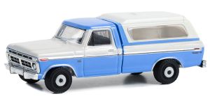 GREEN35260-B - Voiture sous blister de la série Blue Collar - FORD F-100 Ranger XLT camper 1975