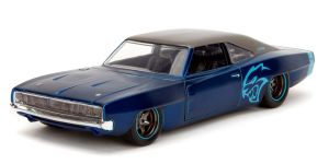JAD36009 - Voiture de la série Pink Slips - DODGE Charger Widebody de 1968 couleur bleu