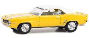 GREEN37290-D - Voiture couleur jaune sous blister de la série Barrett jackson - CHEVROLET Camaro Z/28 1969