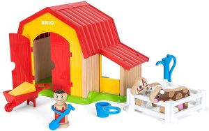 BRIO30398 - Jouet contenant 13 Pièces – La Ferme avec animaux