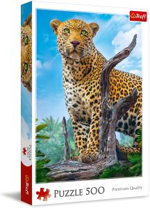 TRF37332 - Puzzle de 500 Pièces – Le léopard sauvage