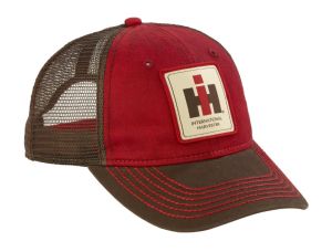 400863 - Casquette de couleur marron et rouge arrière en maille aspect vieilli - INTERNATIONAL