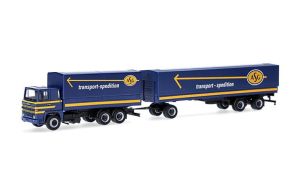 HER320719 - Camion porteur avec caisse et remorque 1+2 essieux ASG – SCANIA 141 6x4