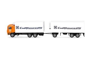 HER321167 - Camion porteur avec caisse et remorque 1+2 essieux SOVTRANSAVTO – VOLVO F10 6x4