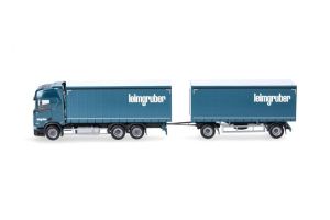HER958769 - Camion avec caisse et remorque 1+1 essieux LEIMGRUBER – SCANIA CR20 HD 6x2