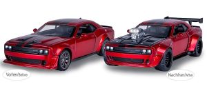 JAM402614 - Voiture de 2022 couleur rouge en KIT - DODGE Challenger SRT Jailbreak 2en1