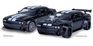 JAM402615 - Voiture de 2022 couleur noir en KIT - DODGE Challenger SRT Jailbreak 2en1