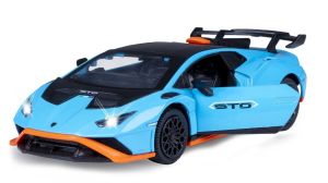 JAM402616 - Voiture de couleur bleu avec sons et lumières - LAMBORGHINI Huracan STO