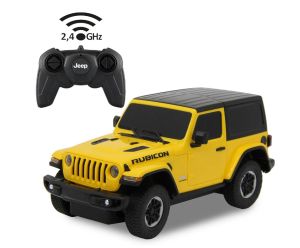 JAM405194 - Voiture télécommandé de couleur jaune - JEEP Wrangler JL