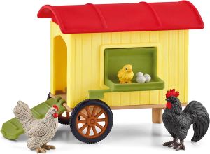 SHL42572 - Figurine de l'univers Farm World - Poulailler mobile