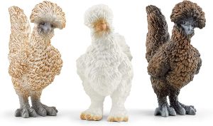 SHL42574 - Figurine de l'univers Farm World - Trio de poules