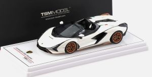 TSM430832 - Voiture de 2020 couleur blanche - LAMBORGHINI Sian roadster
