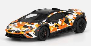 TSM430851 - Voiture de 2024 couleur blanche orange et noire - LAMBORGHINI Huracan sterrato all-terrain