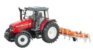 BRI43335 - Tracteur avec déchaumeur – MASSEY FERGUSON 6290