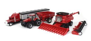 ERT44384 - Set de véhicule CASE IH – Moissonneuse-batteuse 8250 camion remorque et tracteur 340 Magnum