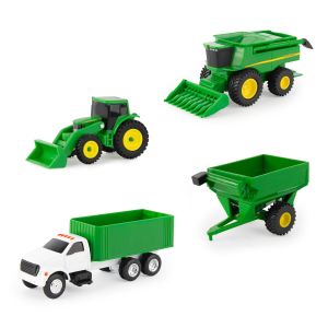 ERT37685-47213 - Moissonneuse camion avec tracteur et accessoire – Set de 4 pièces JOHN DEERE