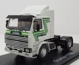 PRX47214 - Camion solo de 1987 couleur Blanc et vert - SCANIA 113M 4x2