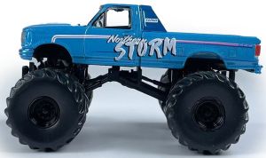 GREEN49160-F - Monster truck sous blister de la série KINGS OF CRUNCH - NORTHERN STORM - FORD F-250 1993