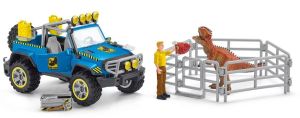 SHL41464 - Figurine et accessoires de l'univers des dinosaure - Voiture tout-terrain avec avant-poste Dino