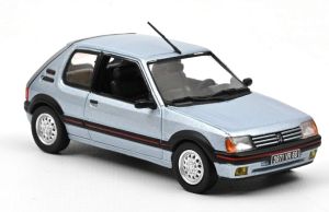 NOREV471723 - Voiture de 1988 couleur bleue topaze - PEUGEOT 205 GTi 1.6