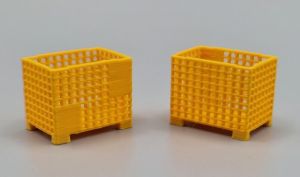 MSM5471/03 - Accessoire de chantier couleur jaune - 2 Caisses ajourées