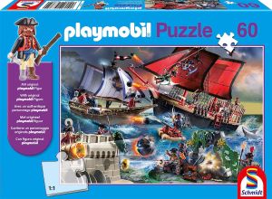 SCM56382 - Puzzle PLAYMOBIL les pirates avec personnages – 60 pièces