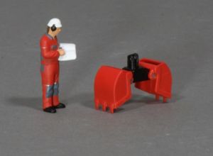 MSM5806/01 - Accessoire de chantier couleur rouge - benne preneuse