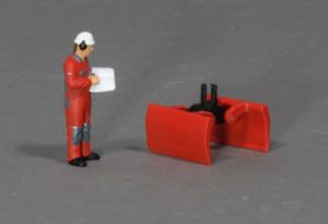 MSM5807/01 - Accessoire de chantier couleur rouge - benne preneuse universelle