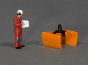 MSM5807/03 - Accessoire de chantier couleur orange - benne preneuse universelle
