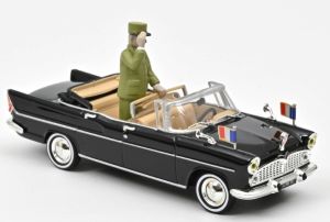 NOREV574032 - Voiture de 1960 avec figurine – SIMCA V8 Chambord Présidentielle
