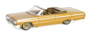 GREEN63060-D - Voiture sous blister de la série CALIFORNIA LOWRIDERS - CHEVROLET Impala cabriolet 1964