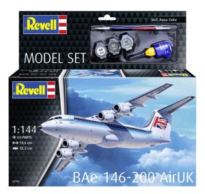 REV63791 - Maquette à assembler avec peinture - Avion  Bae 146-200 - AirUK