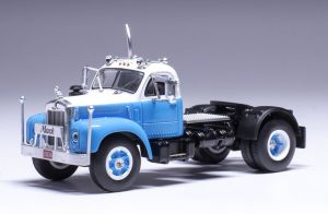 IXO64TR012B - Camion solo de 1953 couleur bleu et blanc - MACK B 61 4x2