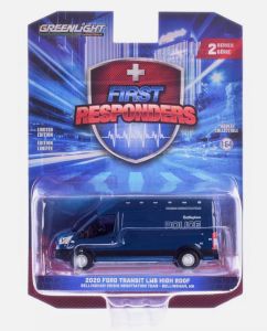GREEN67060-D - Véhicule de la Police de Washington sous blister de la série FIRST RESPONDERS - FORD Transit LWB de 2020