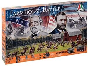 Maquette à assembler et à peindre - Bataille de ferme- Guerre civile américaine 1864 – Set de Bataille