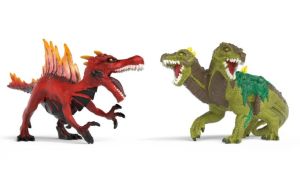 SHL70834 - Figurine de l'univers Eldrador Creatures - Saurien de feu vs Lézard de la jungle