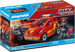 PLAY71035 - Jeu de construction – voiture de pompiers