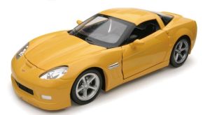 NEW71263E - Voiture de couleur jaune - CHEVROLET Corvette grand sport