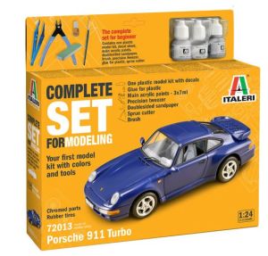 ITA72013 - Coffret de démmarage avec peinture à assembler - PORSCHE 911