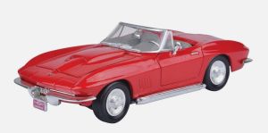 MMX73224ROUGE - Voiture cabriolet de 1967 couleur rouge - CHEVROLET Corvette
