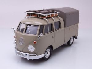 MMX79553GRIS - Bus pick-up de couleur gris - VW Type 1 avec bagage sur la galerie