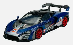 MMX79668 - Voiture de couleur bleu et orange - GULF - McLAREN Senna