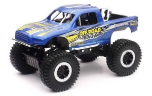 NEW71476-B - Vehicule tout terrain de type Buggy de couleur bleu et chassis noir