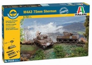 ITA7518 - Maquette à assembler et à peindre - M4 A3 75mm Sherman x2