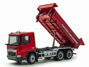 HOL8-1318 - Camion benne de couleur rouge - DAF XD 6x4