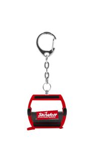 JC80127 - Porte-clés de couleur rouge - SKIWELT - Télécabine OMEGA