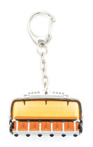Porte-clés avec capot de couleur orange - télésiège à 6 places