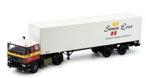 TEK81827 - Camion avec remorque aux couleurs SIMON LOSS - DAF 2800 4x2