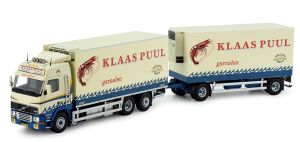 Camion porteur avec remorque frigorifique du transporteur KLAAS PUUL - VOLVO FH1 6x2